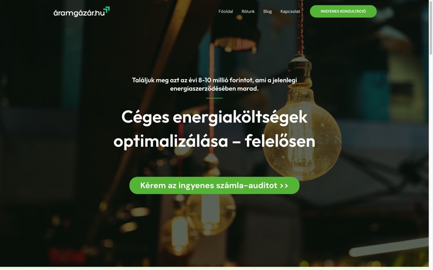 Áramgázár — Energetikai tanácsadás
